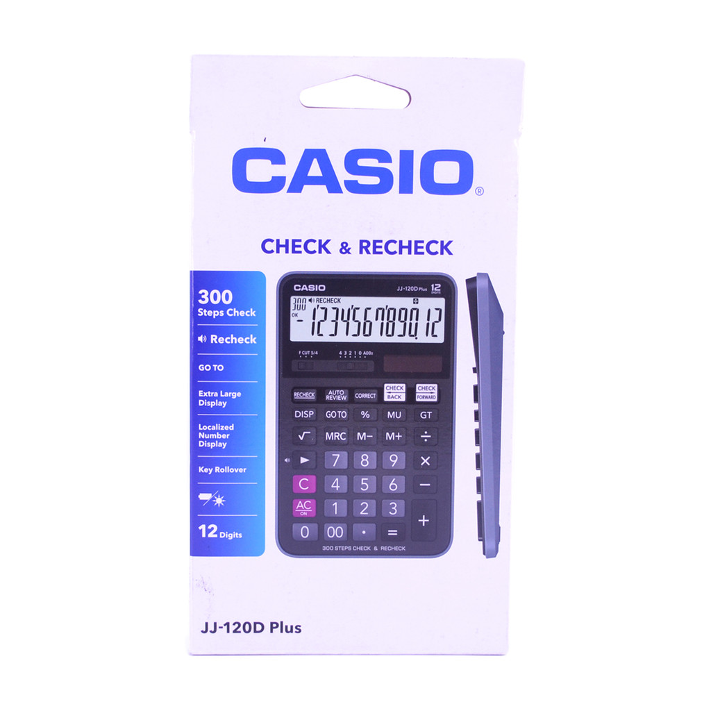 

Kalkulator Casio Practical Calculator JJ-120D PLUS Casio Original CALCULATOR