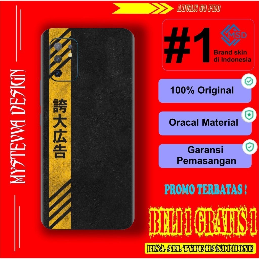 2PCS Garskin Case Casing Hp 2pcs Advan G9 Pro BISA REQ MOTIF