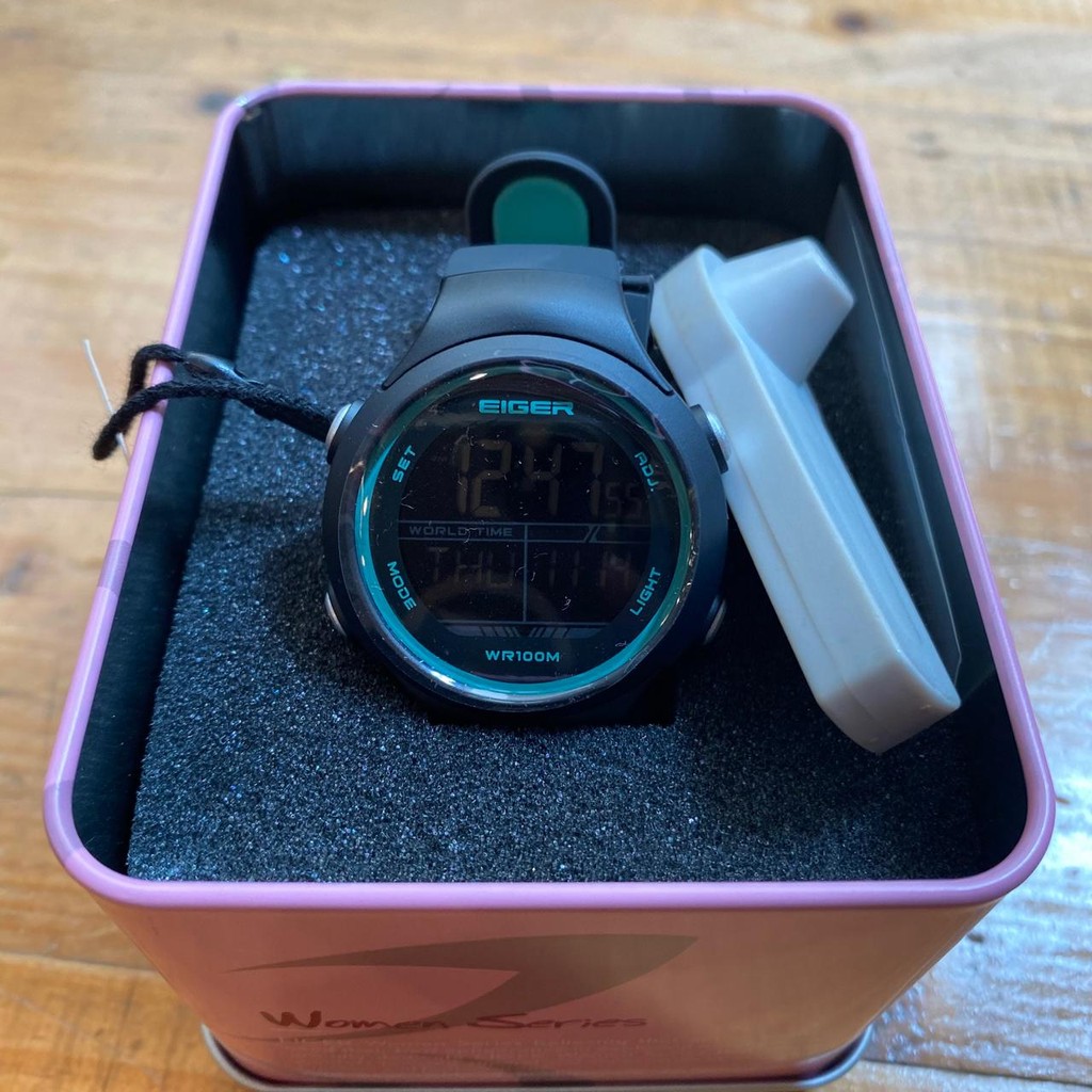 EIGER 1989 JAM TANGAN DIGITAL WANITA SHASTA WS - BLACK