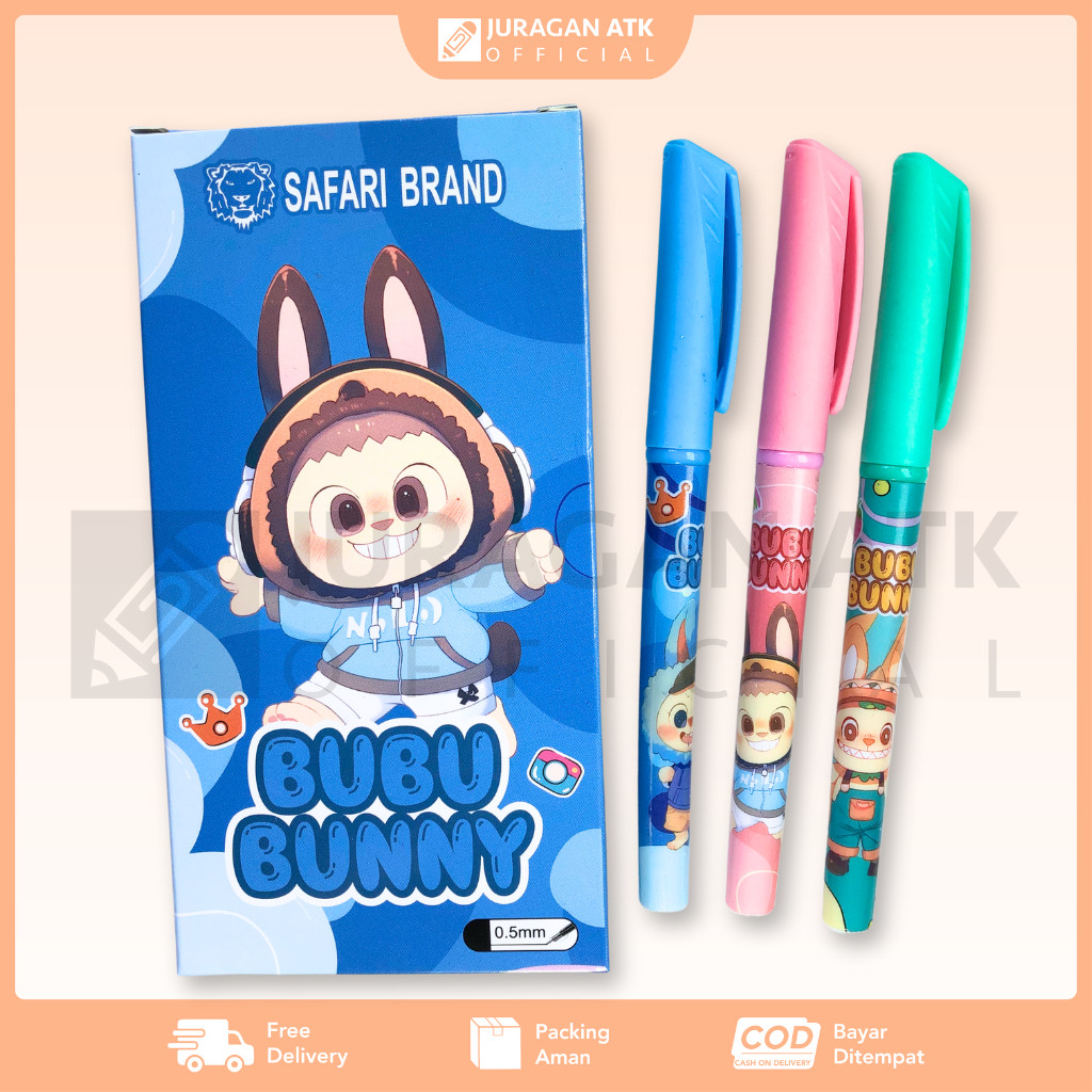 

( 12 Pcs ) Pulpen Gel Ipen Fancy 0.5 mm Sanrio / Bolpoin Gel Pen Sanrio VANCO VC-8110