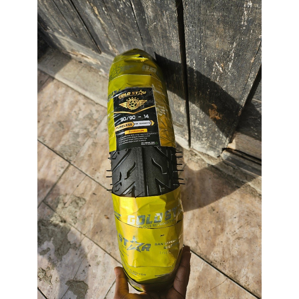 ban tubles matic beat vario mio genio fino merek goldstar ukuran 80/90 ring 14 dan 90/90 ring 14