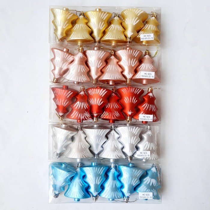 

Hiasan Natal Kado Pinus Permen Gantungan isi 6 Christmas Candy Box - HC-SCS PhnNATAL, MERAH