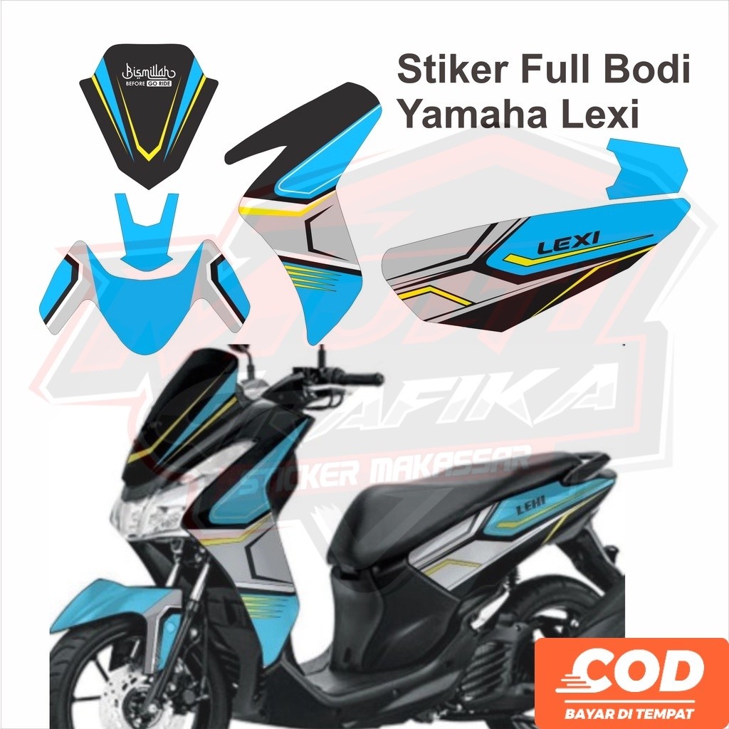 Stiker motor Lexi Full Body Variasi Motor striping lexi FullBody Variasi motor Lexi multi stiker