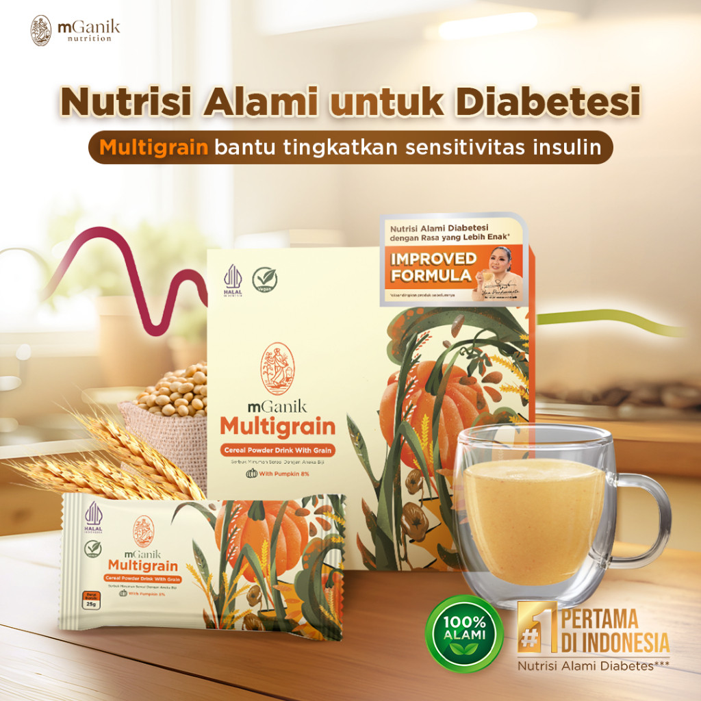 

mGanik Multigrain Labu Kuning 500gr - Suplemen Diabetes