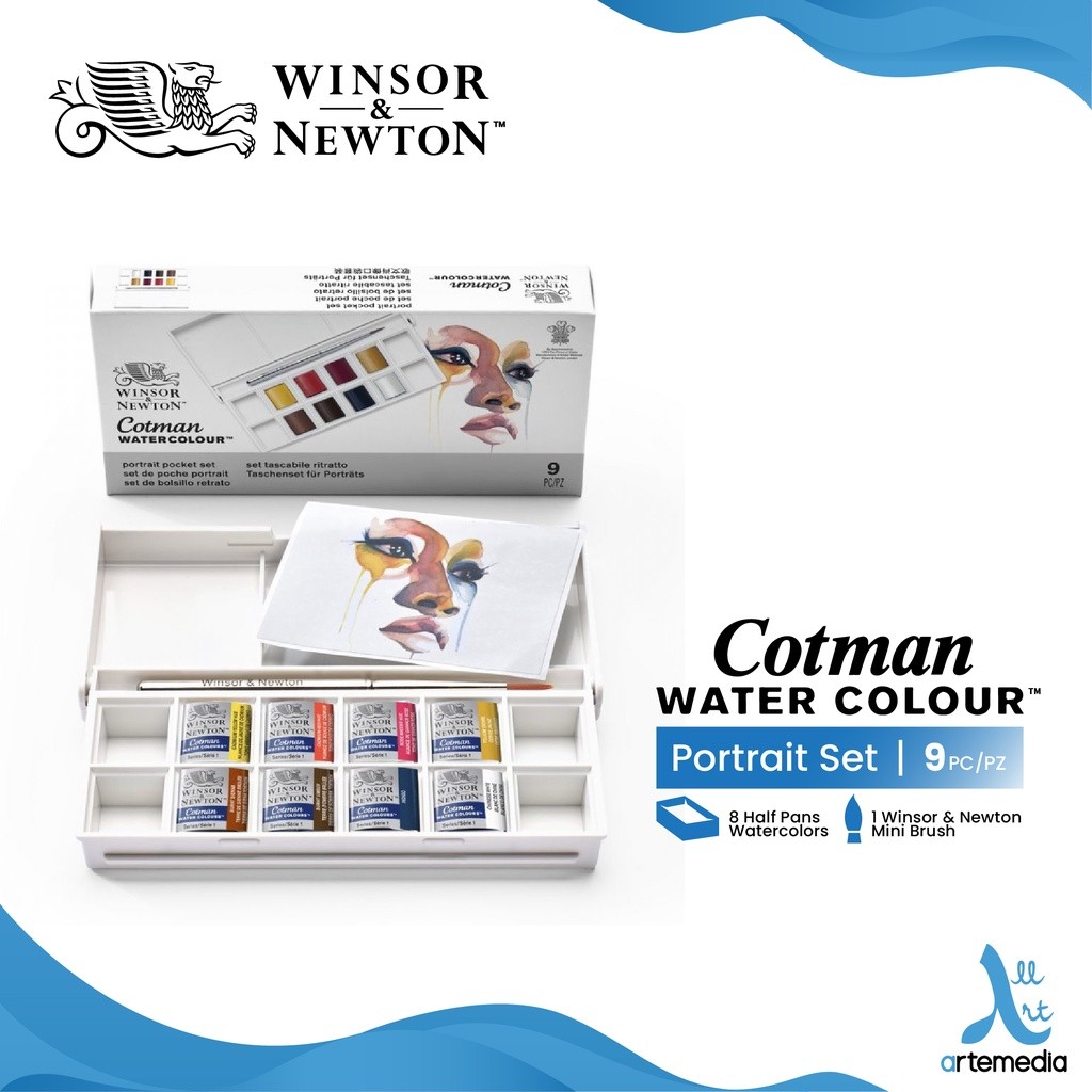 

Gramedia Surabaya - Winsor & Newton Cotman Watercolor 8 Half Pan Pocket Set