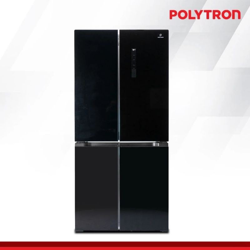 LEMARI ES POLYTRON SIDE BY SIDE PRS510X / KULKAS 4 PINTU POLYTRON PRS510X 510L