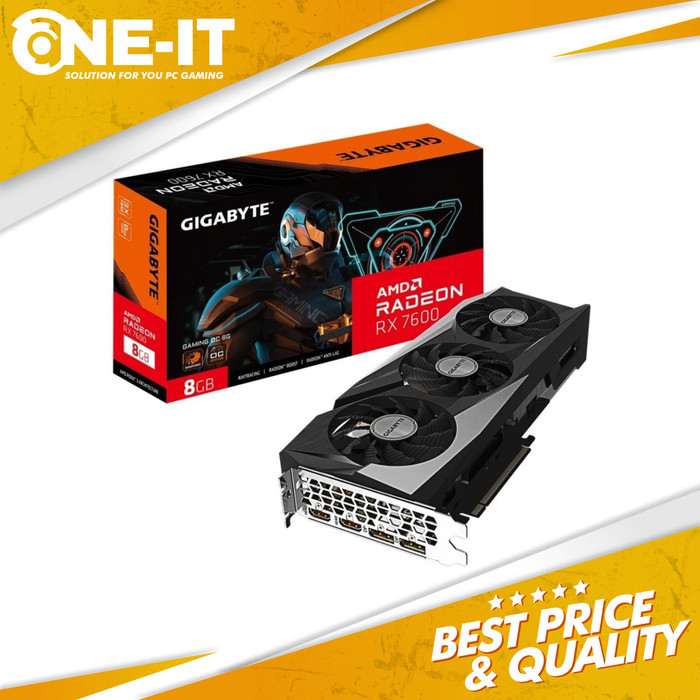 VGA Gigabyte Radeon RX 7600 GAMING OC 8G 8GB GDDR6