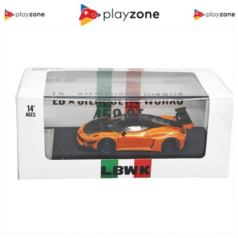 Star Model 64 LB Silhouette Works 458 GT Carbon Hood Orange