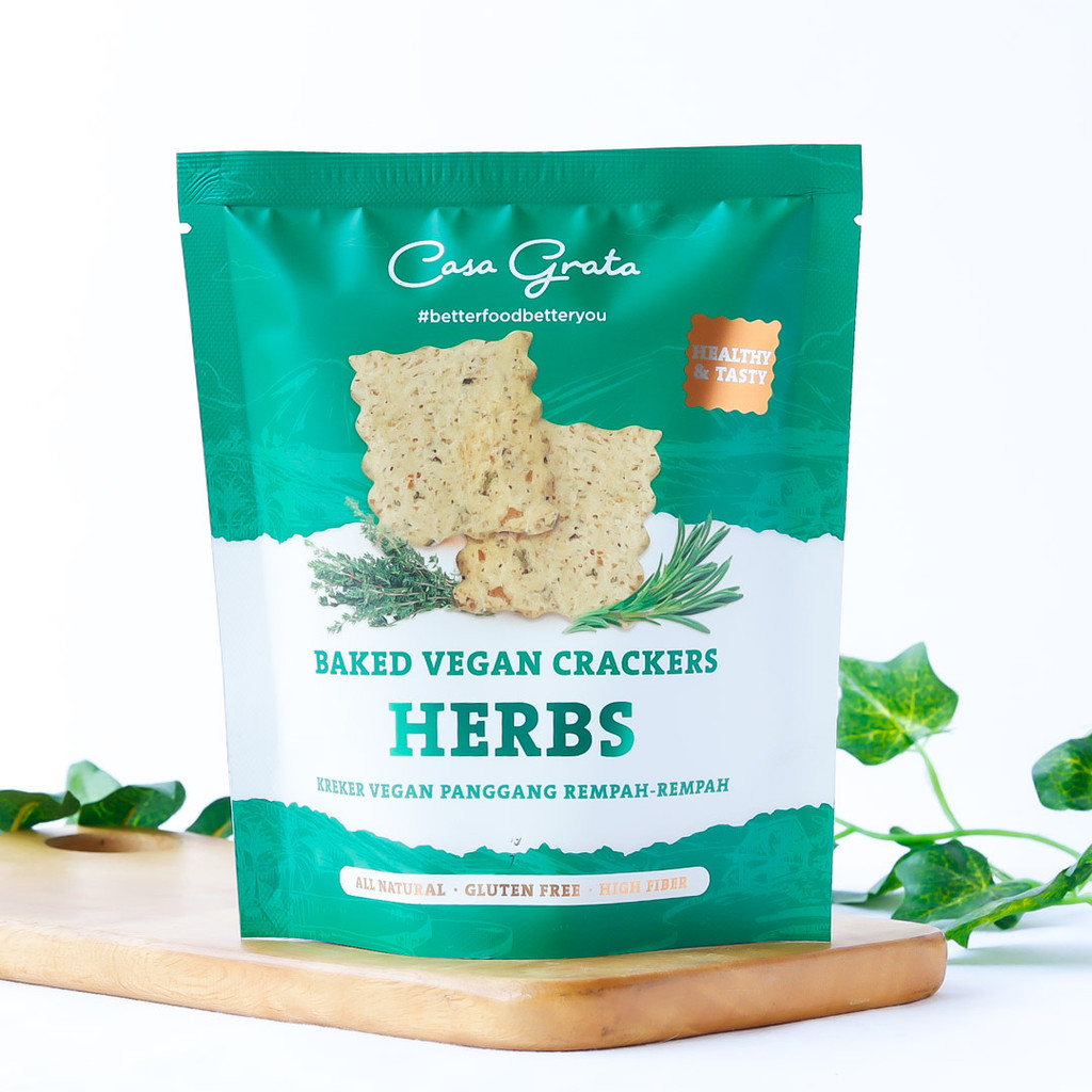 

20G HERBS CRACKERS Gluten Free Vegan Crackers H20 - CASA GRATA