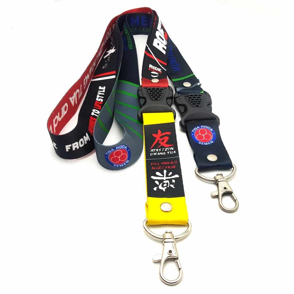 

Tali Lanyard custom Full Printing 2,5cm/ Tali IDCARD Desain suka suka / Tali idcard / Bahan Tissue 1 atau 2 sisi