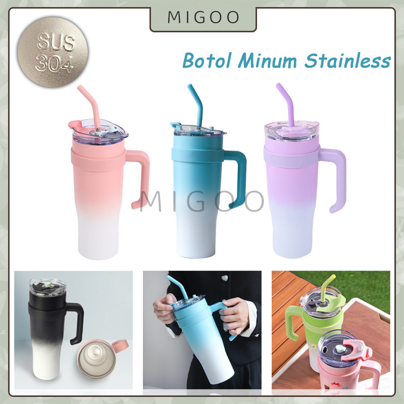Botol Minum Tumbler Stainless Steel / 304 Gelas Stainless Steel/Mug Berkapasitas Besar