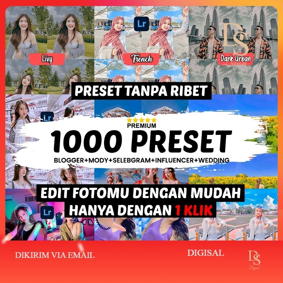 1000 PAKET LENGKAP PRESET LIGHTROOM DESKTOP PREMIUM TERMURAH - RIBUAN PRESET LIGHTROOM DESKTOP - PAK