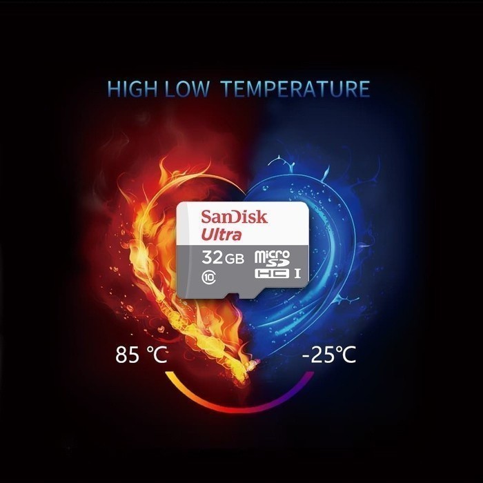 IK8 SanDisk Ultra SD Card 256GB 128GB 64GB 32GB 16GB Memory Card Class10 SDXC UHS-1 Card (COD)