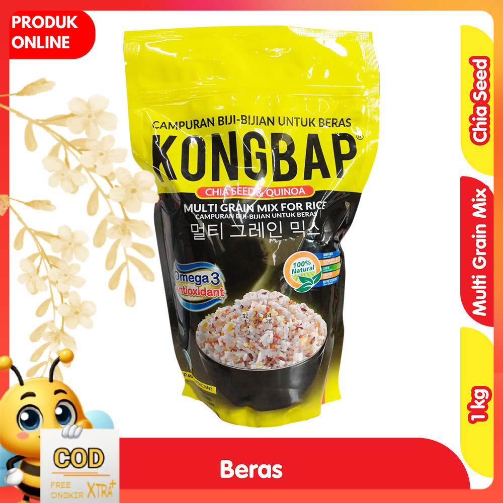 

Kongbap Beras Multi Grain Mix Chiaseed & Quinoa 1 kg