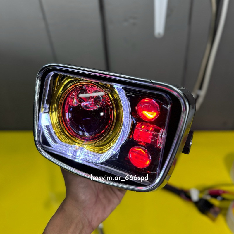 Lampu Biled RX King Oval Batok Cincin Original - Biled Aes F1 Aes Turbo V2