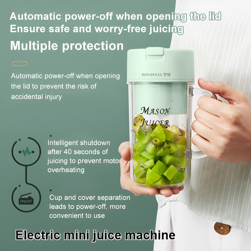 Portable multifunctional mini juicer cup (rechargeable juicer)