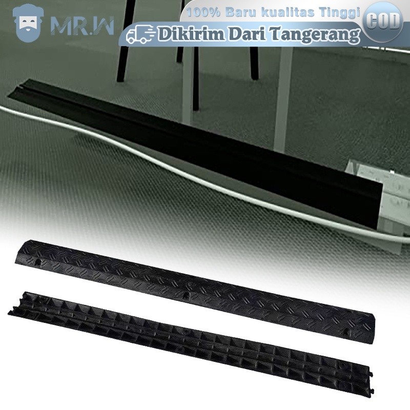 1 Meter Kabel Duct Lantai Hitam Penutup Kabel Lantai Floor Cable Duct Kabel Ducting Lantai