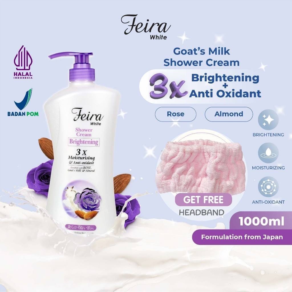 Feira White Rose Shower Cream 1000Ml