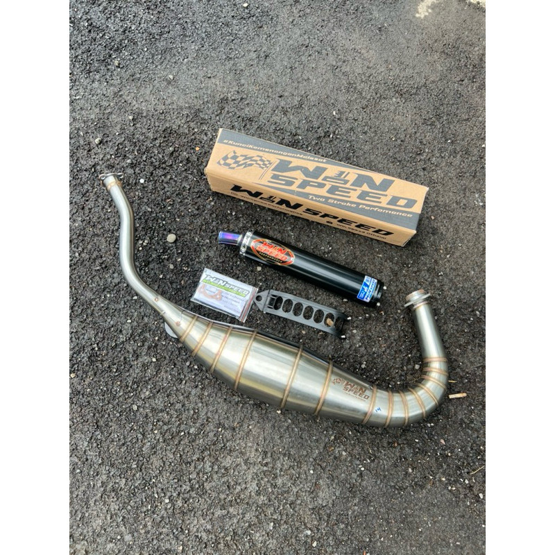 KNALPOT RACING NINJA R RR SS ORIGINAL WIN SPEED KOBRA MEDIUM STANLIS CACING