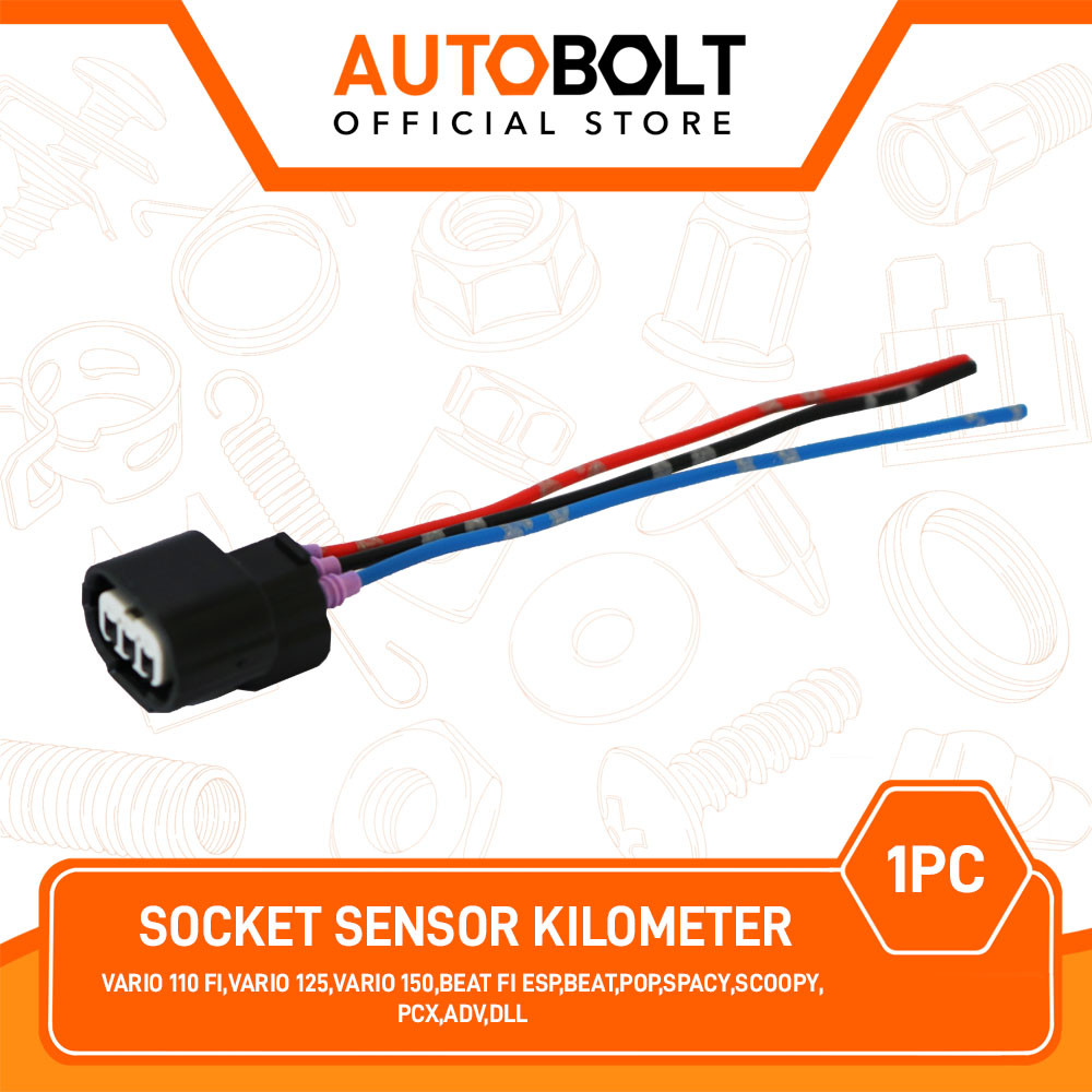 Socket Kabel Kilometer Vario 110 FI 125 150 Beat eSP Pop Scoopy Spacy ADV PCX Soket Sensor Speed Kil