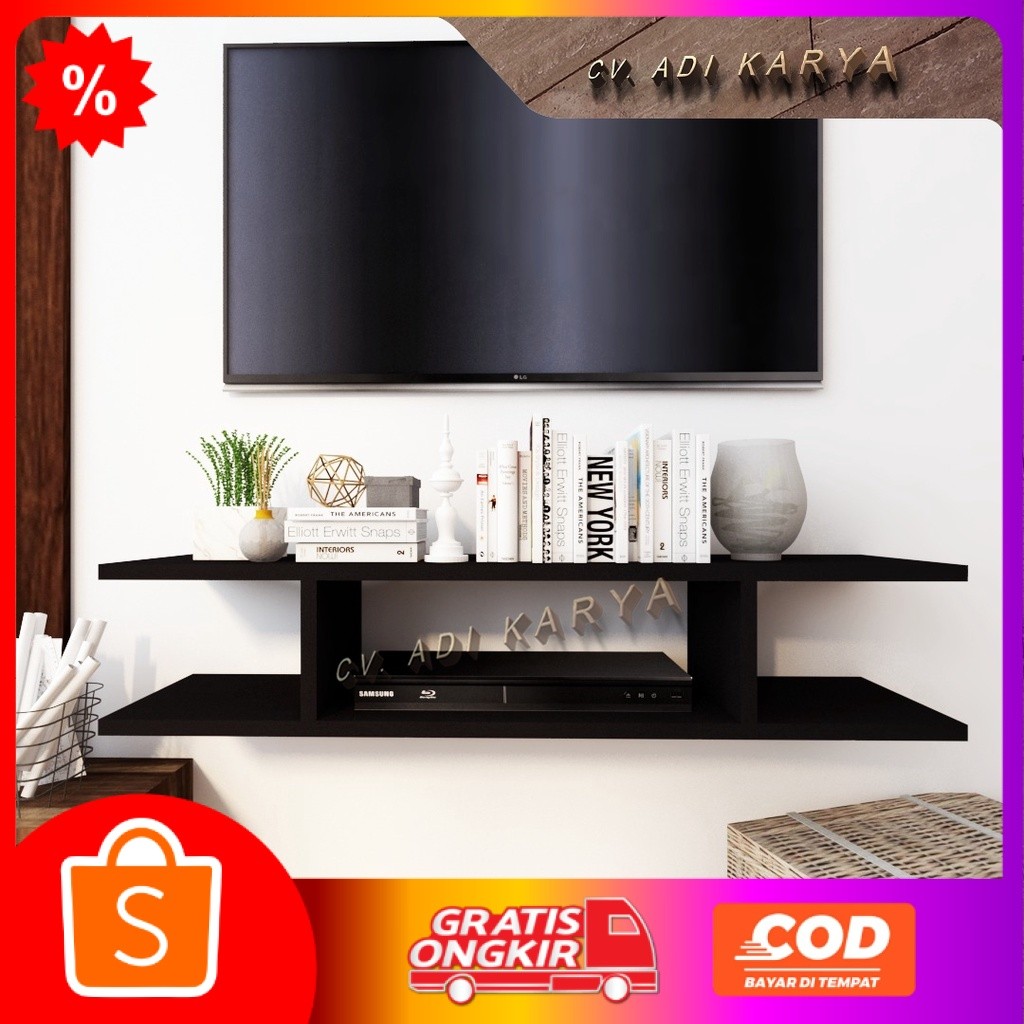 Rak Sepatu Dinding Minimalis Serbaguna Rak Hiasan Dinding Tempel Tembok Rak Ambalan Dekorasi Dinding