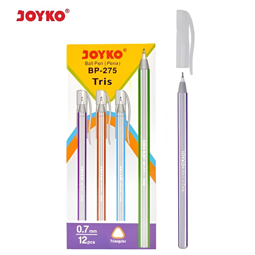 

(1 PCS) Ball Pen Pulpen Pena Joyko BP-275 Tris 0.7 mm - Pulpen Joyko Tris BP 275 0.7MM