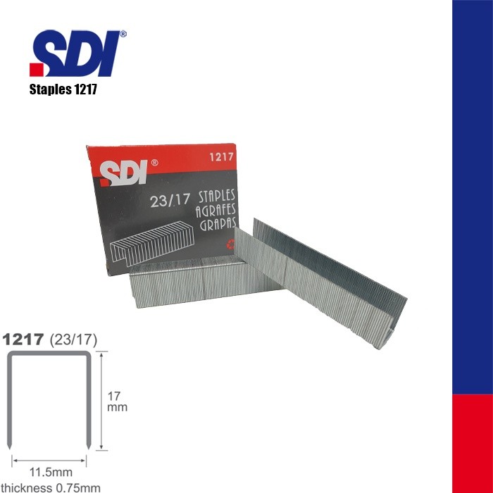 

(PAK) SDI Staples 23/17 / Isi Staples 1217 1 box