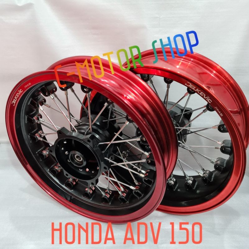 Velg Delkevic Jari-Jari Adv 150 Lebar 300-450 Ring 14 Tromol Merk Nui Full Cnc Bisa Ban Pake Tubles