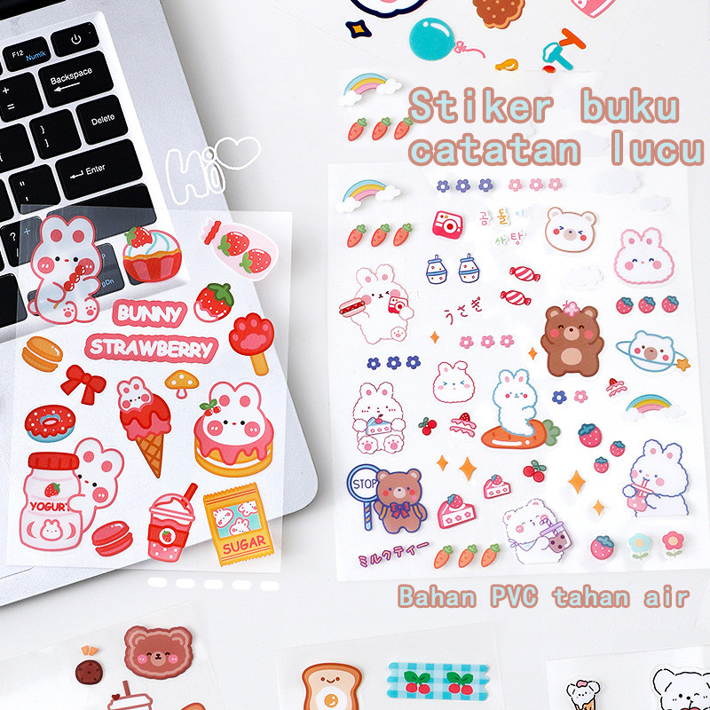 

Stiker lucu / stiker botol air / stiker buku catatan / hadiah anak-anak / stiker transparan kreatif