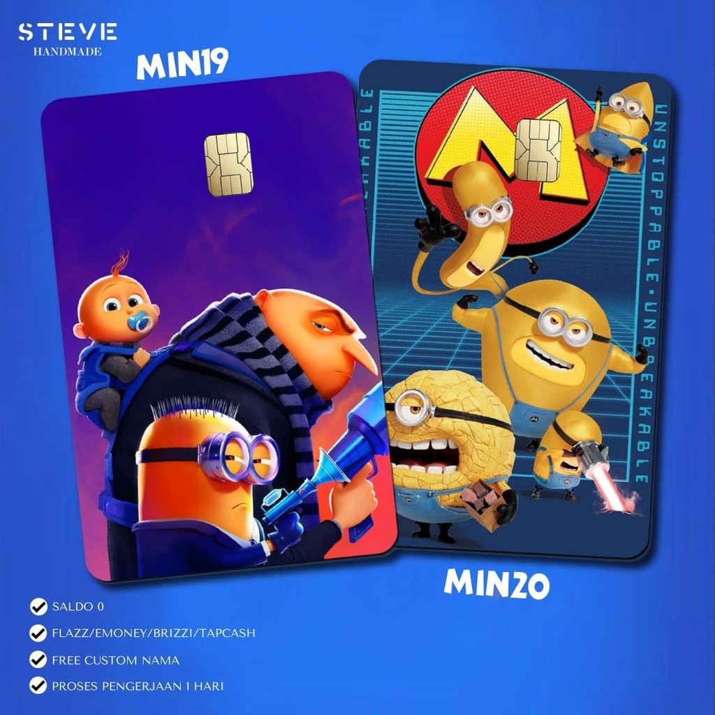 

Flazz Gen 2 Emoney Mandiri Tapcash Brizzi Custom Minions V2 FG2006 EM2101