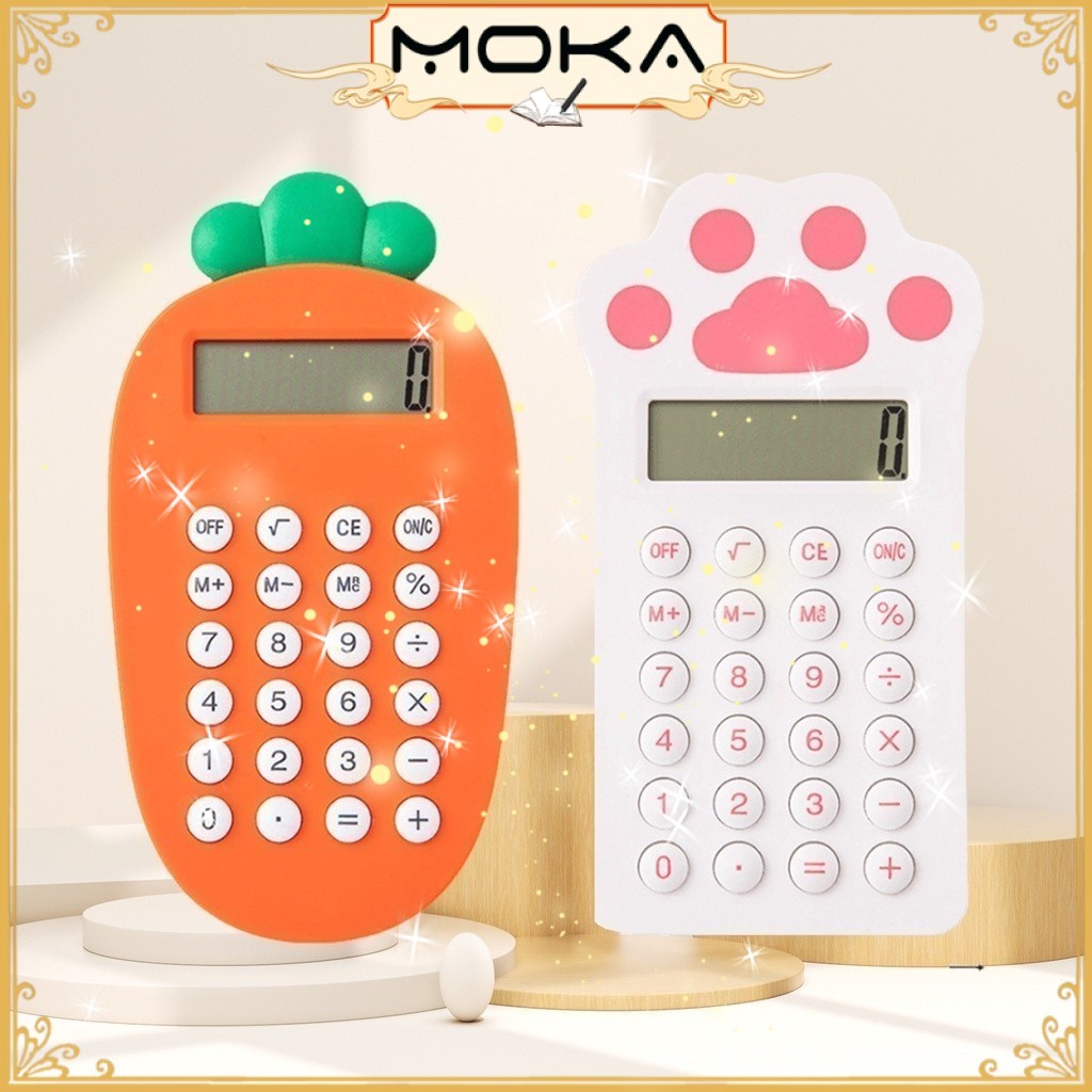 

MOKA KALKULATOR MINI MOTIF WORTEL PAW KAWAII / KALKULATOR MINI 8 DIGIT / KALKULATOR SAKU MINI MKA196