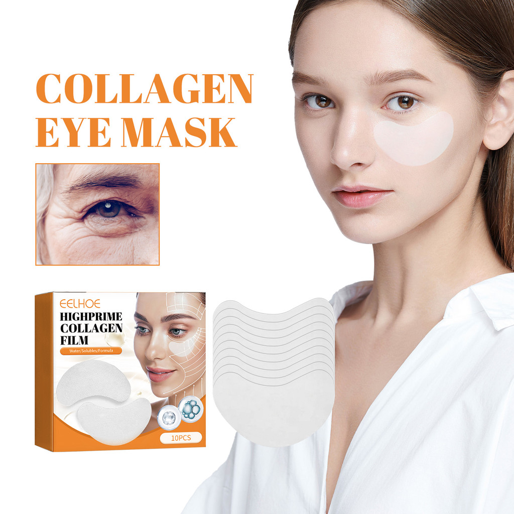 EELHOE Collagen Eye Mask Collagen esensi Tender Skin Lifting Elastic Moisturizing Crystal Eye Mask