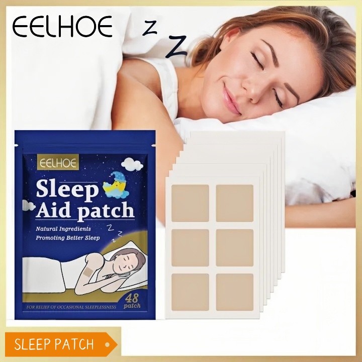 EELHOE Sleep Patches Insomnia Sleep Aid Patch Eliminate Insomnia Headache Stress Plaster 48pcs