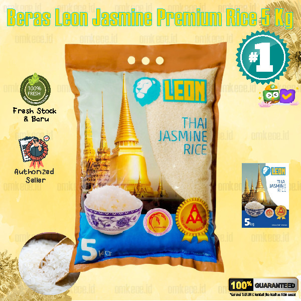 

MZ Beras Jasmine Rice Premium Super Leon Pulen dan Wangi ORI Thailand