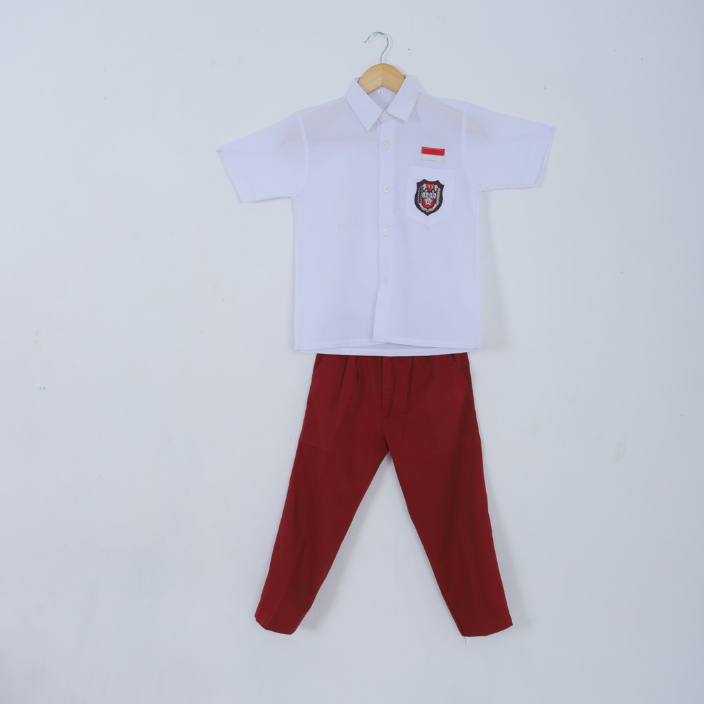 Seragam SD satu set Laki Laki Bahan adem fashion sekolah celana - ALDINE