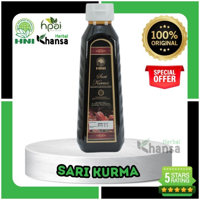 

SARI KURMA 350 gr - HNI HPAI ORIGINAL -Khansa.Herbal-