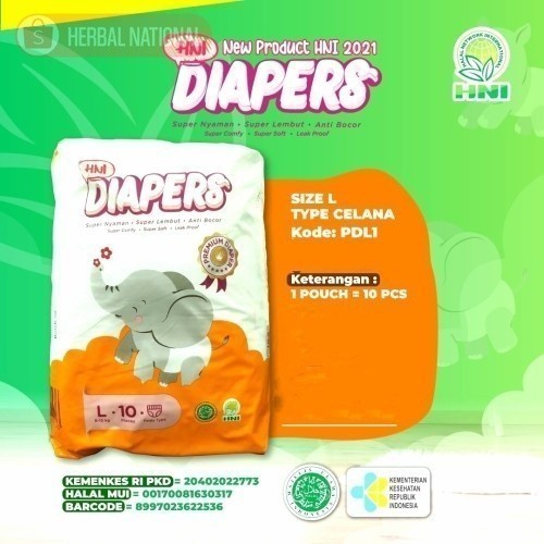

NEW DIAPERS SIZE L - POPOK ANAK -HNI BPOM