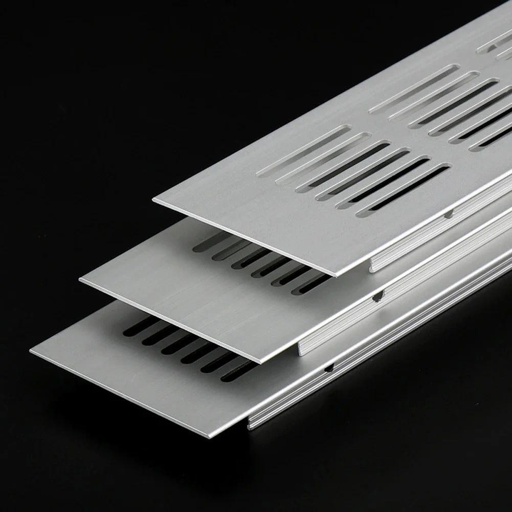 

1 Pcs 60mm White Aluminium Rectangular Cabinet Wardrobe Air Vent Grille Ventilation-Cover Plate Grille Vents Perforated Sheets