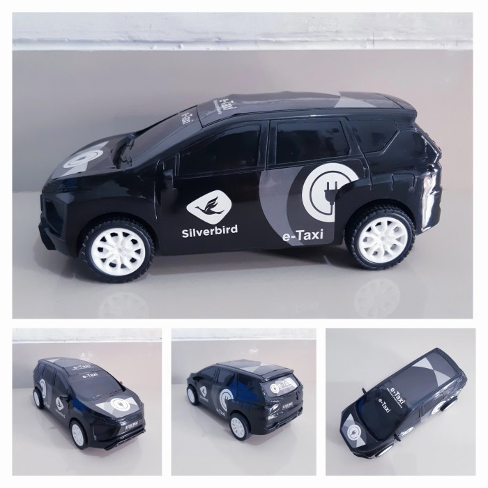 Promo Mainan Mobil Silver Blue Bird Tarik - Edukatif Mobilan Taxi Anak