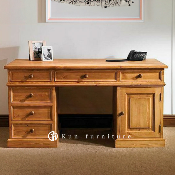 meja kantor meja kerja kayu jati