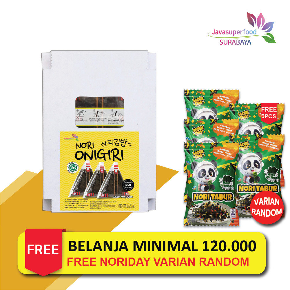 

NORI ONIGIRI | Nori Wrapper Khusus Bungkus Nori Triangle / Sushi Nori 100 Lembar [HALAL]