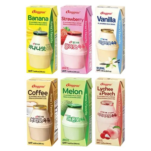 

Binggrae Milk Banana / Vanilla / Melon / Strawberry / Coffee 200ml