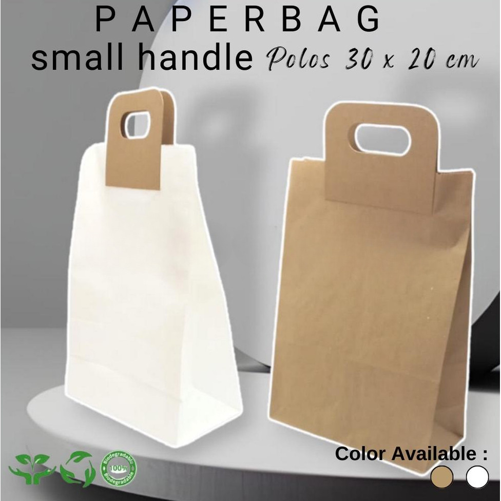 

Paperbag Kraft Polos / Paper bag Kantong Roti Lunch 10 PCS - PBSH3020