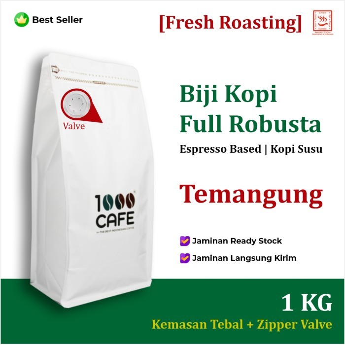 

Biji Kopi Full Robusta Temanggung | Espresso| Kopi Susu 1Kg [Kode 514] - Giling Halus