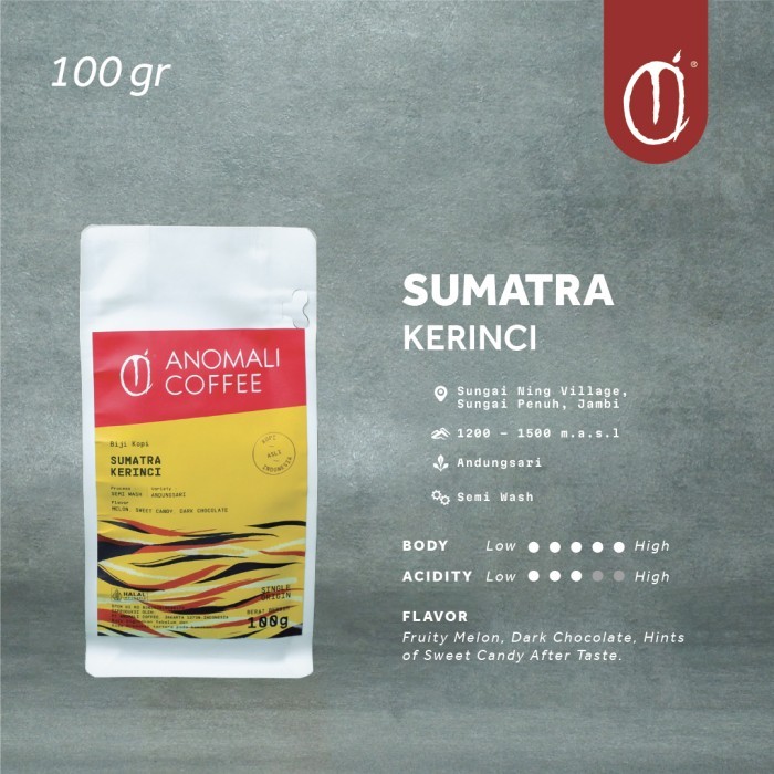

Anomali Coffee Biji Kopi Sumatra Kerinci 100gr - Fine