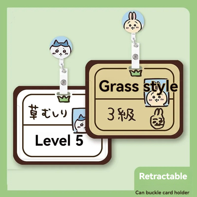 

Chiikawa Hachiware Card Case Kawaii Usagi Cute Anime Creative Student Card Work Id Card Protection Case Card Holder