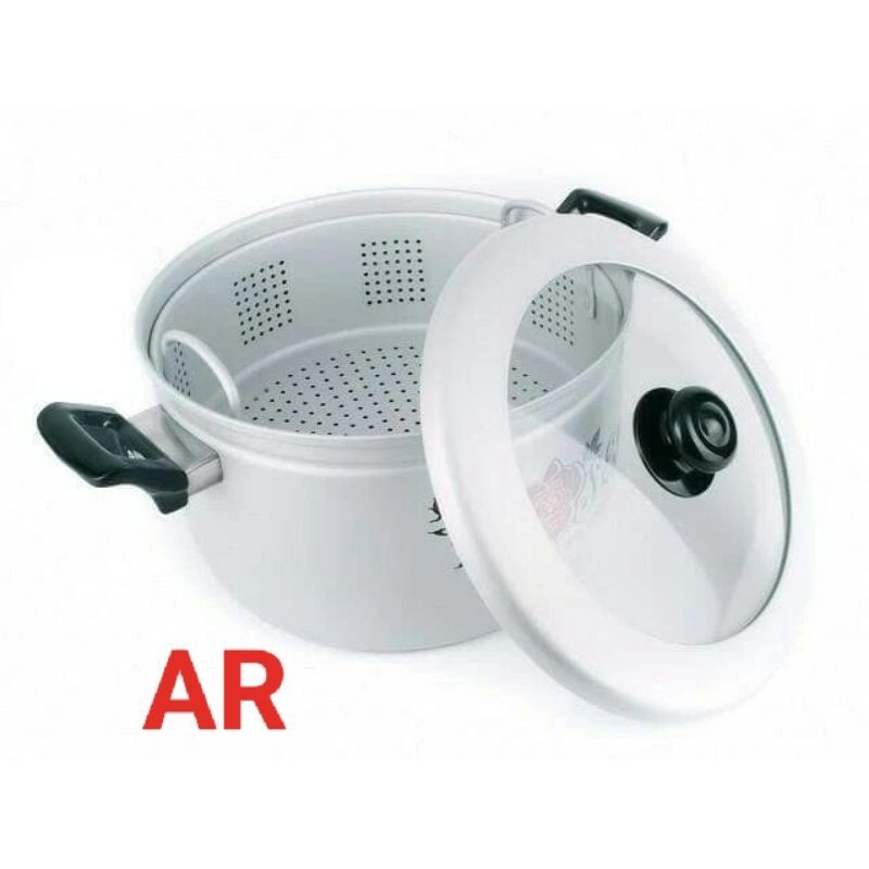 PY ( CARGO ) PANCI KUKUSAN MASPION TUTUP KACA / STEAMER MASPION 41 CM , 45 CM