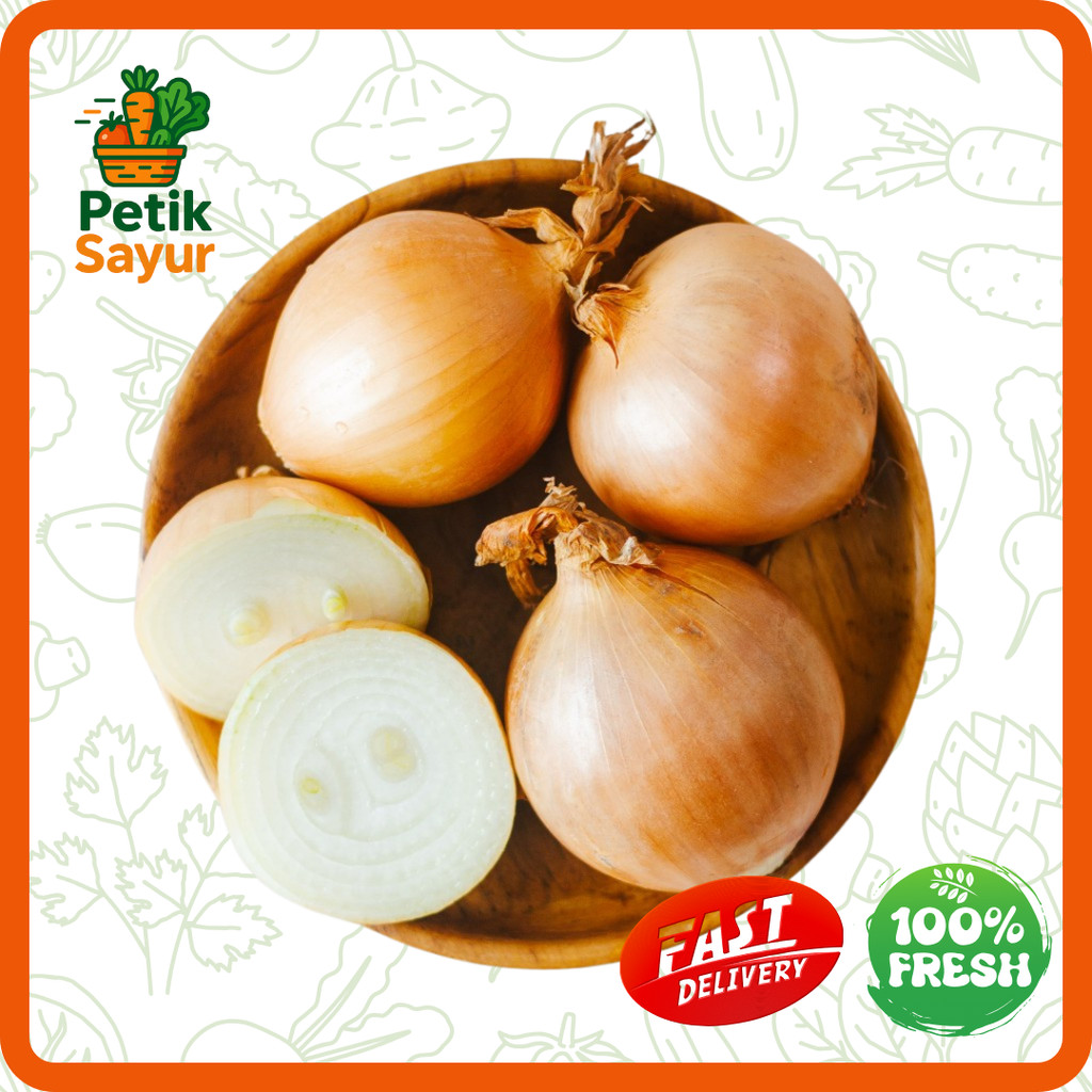 

Bawang Bombay Konvensional 500 gram PetikSayur