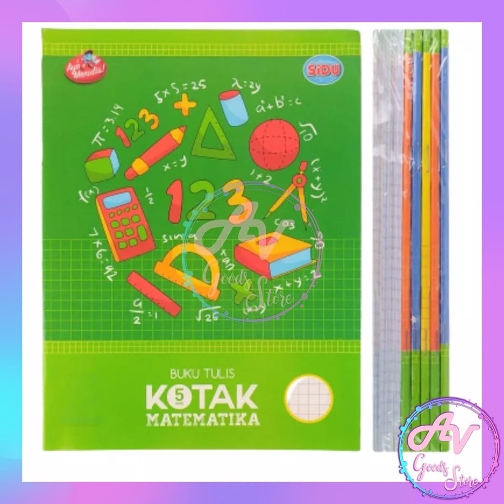 

1Pcs BUKU KOTAK KECIL 38lembar / 1Buah Buku Tulis Strimin 5mm ECER / Buku Kotak Mandarin Matematika