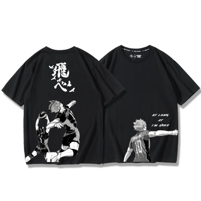 KAOS BAJU TSHIRT  HAIKYUU  ANIME HINATA HIGH KYUU  KAOS DEWASA MANGA BAJU JEPANG  Kaos Unisex Idol K
